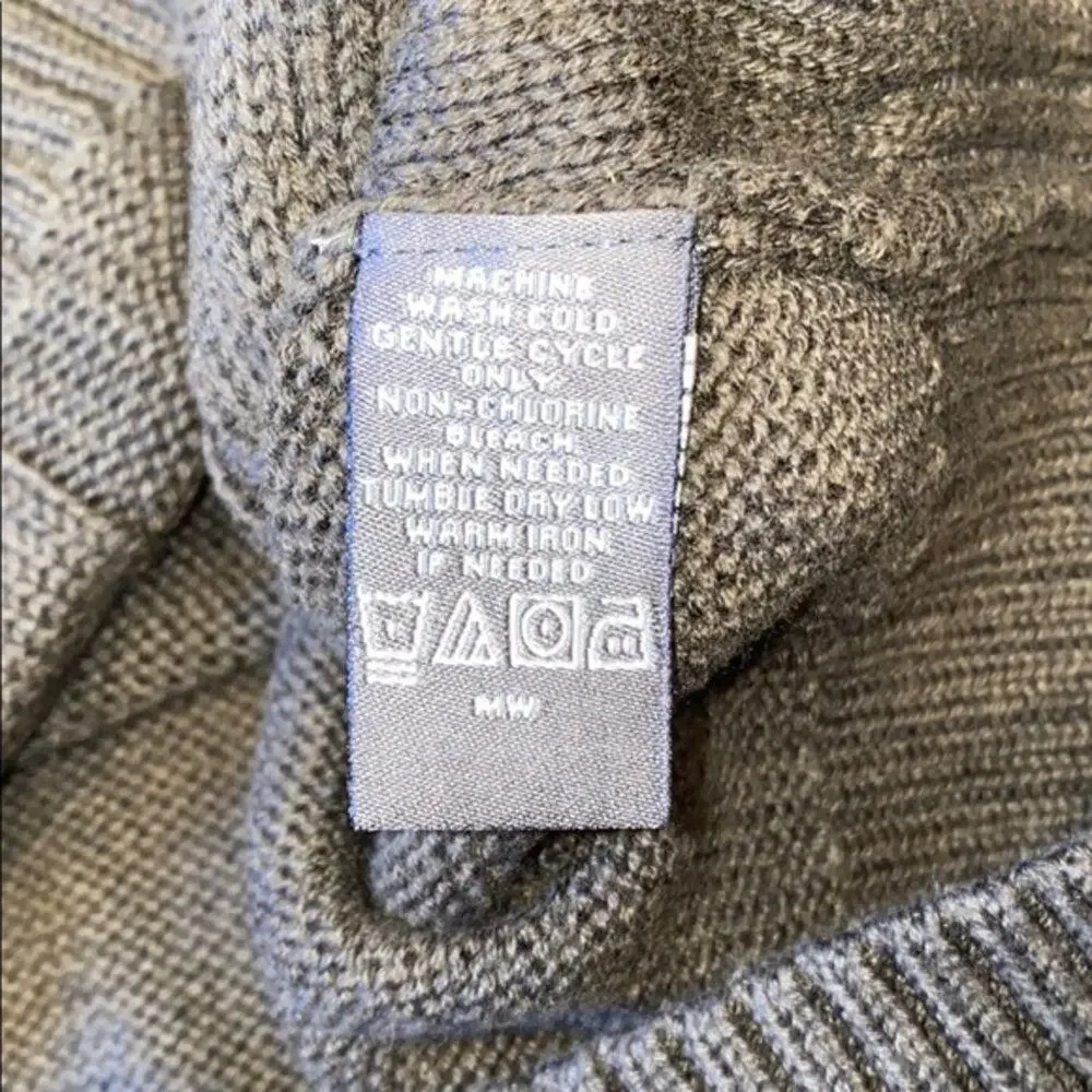 Tricots St. Raphael Olive Green Crewneck Textured Knit Sweater | Sz L